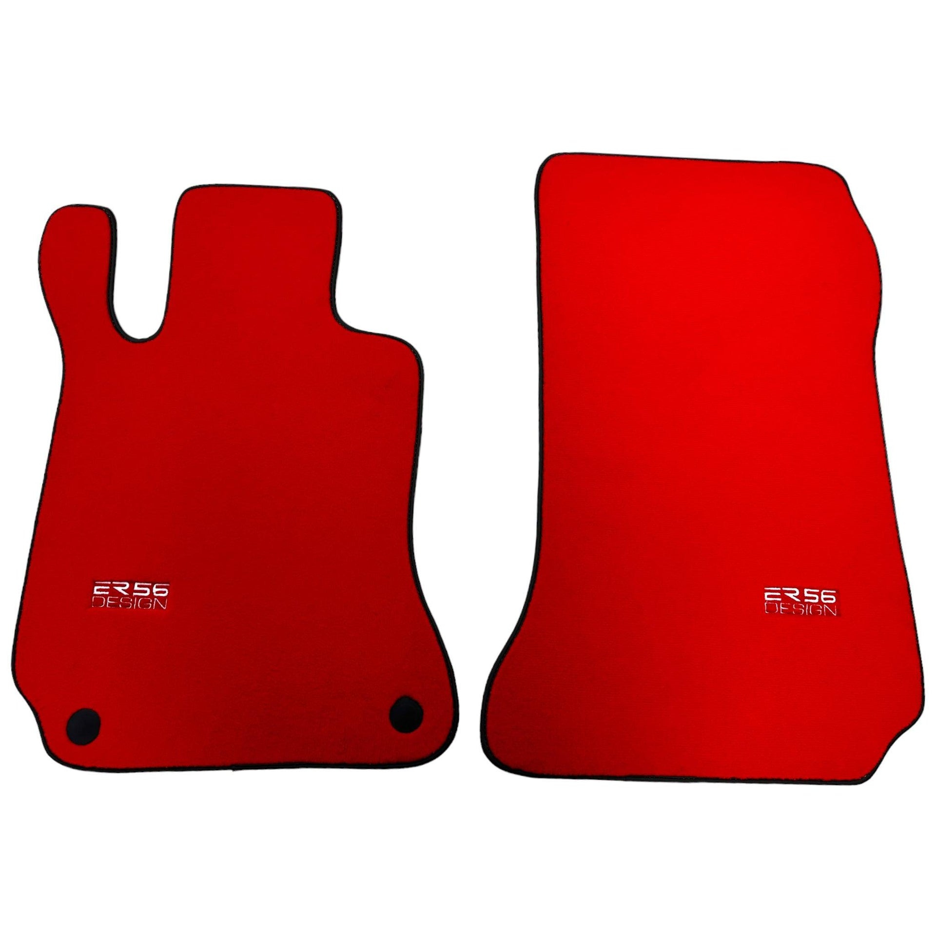 Red Floor Mats For Mercedes-Benz C-Class W204 (2007-2014) - AutoWin