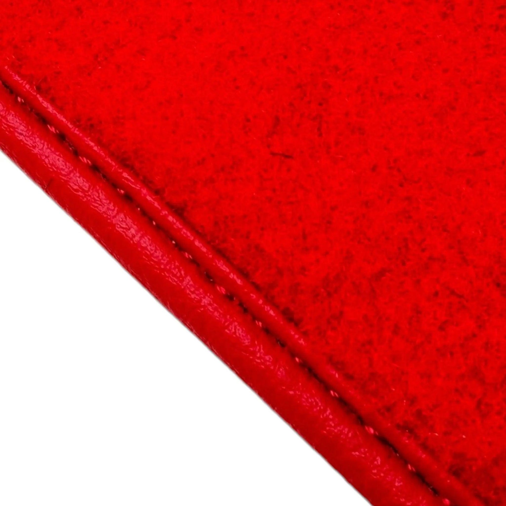 Red Floor Mats for Tesla Model 3 (2017-2023) with Red Trim - AutoWin