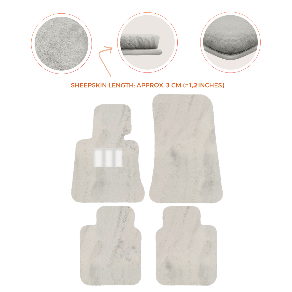 Luxury Sheepskin Floor Mats for Rolls-Royce Ghost Series I (2010-2014)