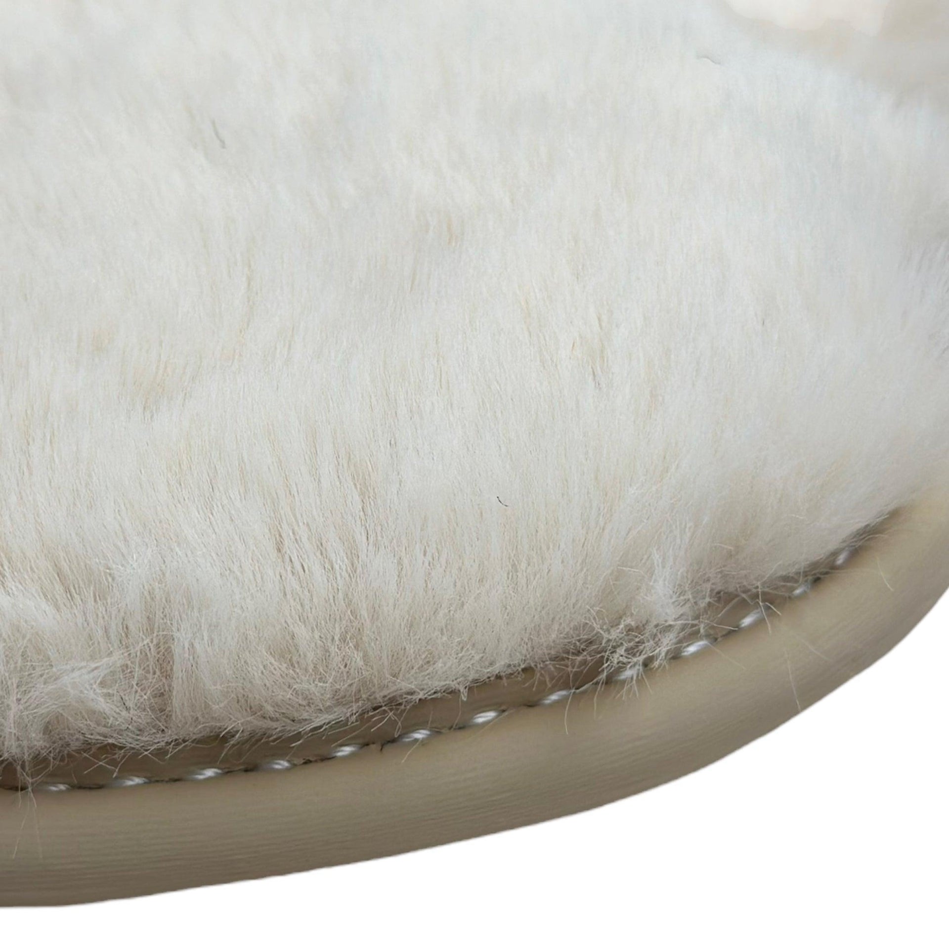 White Sheepskin Floor Mats for Bentley Continental GTC (2018-2023) ER56 Design - AutoWin