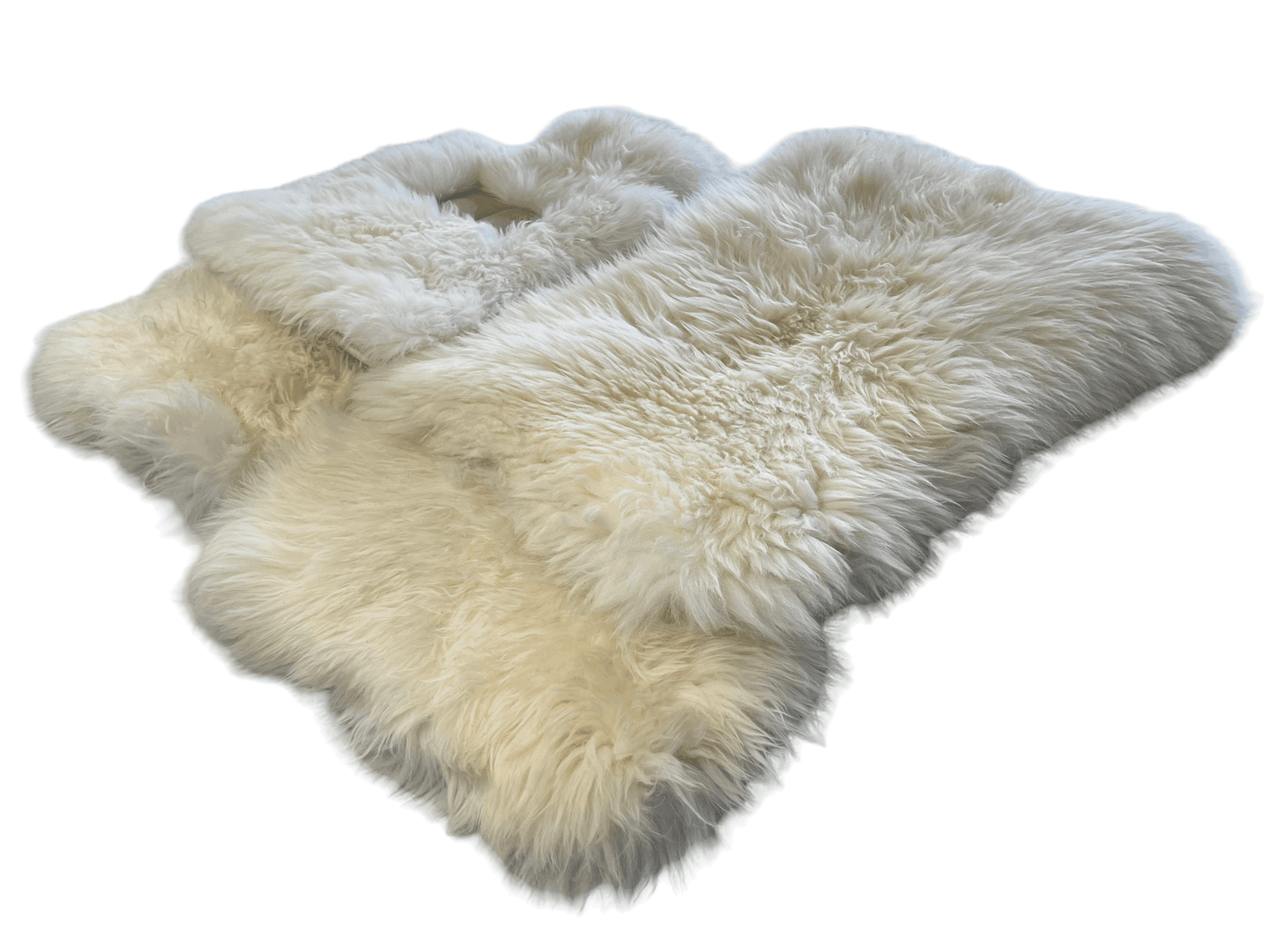 White Sheepskin Floor Mats For Rolls Royce Spectre (2023-2024) ER56 Design Brand - AutoWin