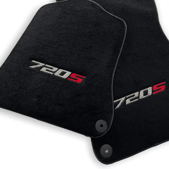 Floor Mats For McLaren 720S Black Tailored Carpets Set AutoWin - AutoWin