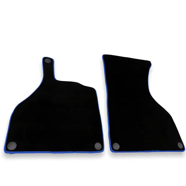 Floor Mats For Mercedes-Benz SLR Mclaren 2005-2009 Black Blue Trim - AutoWin