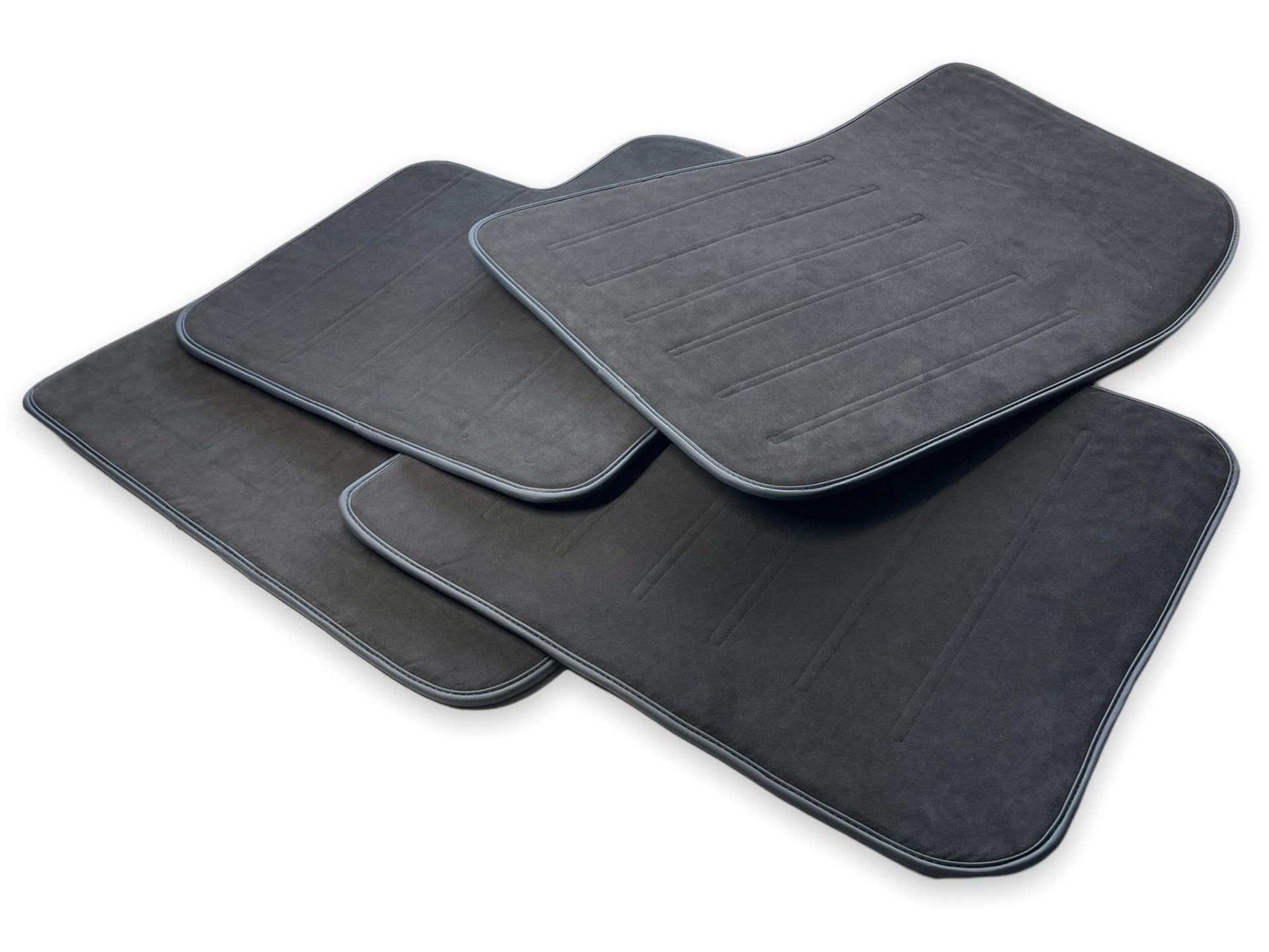 Alcantara Floor Mats For Rolls Royce Black Badge Ghost Series II (2021-2024) - AutoWin