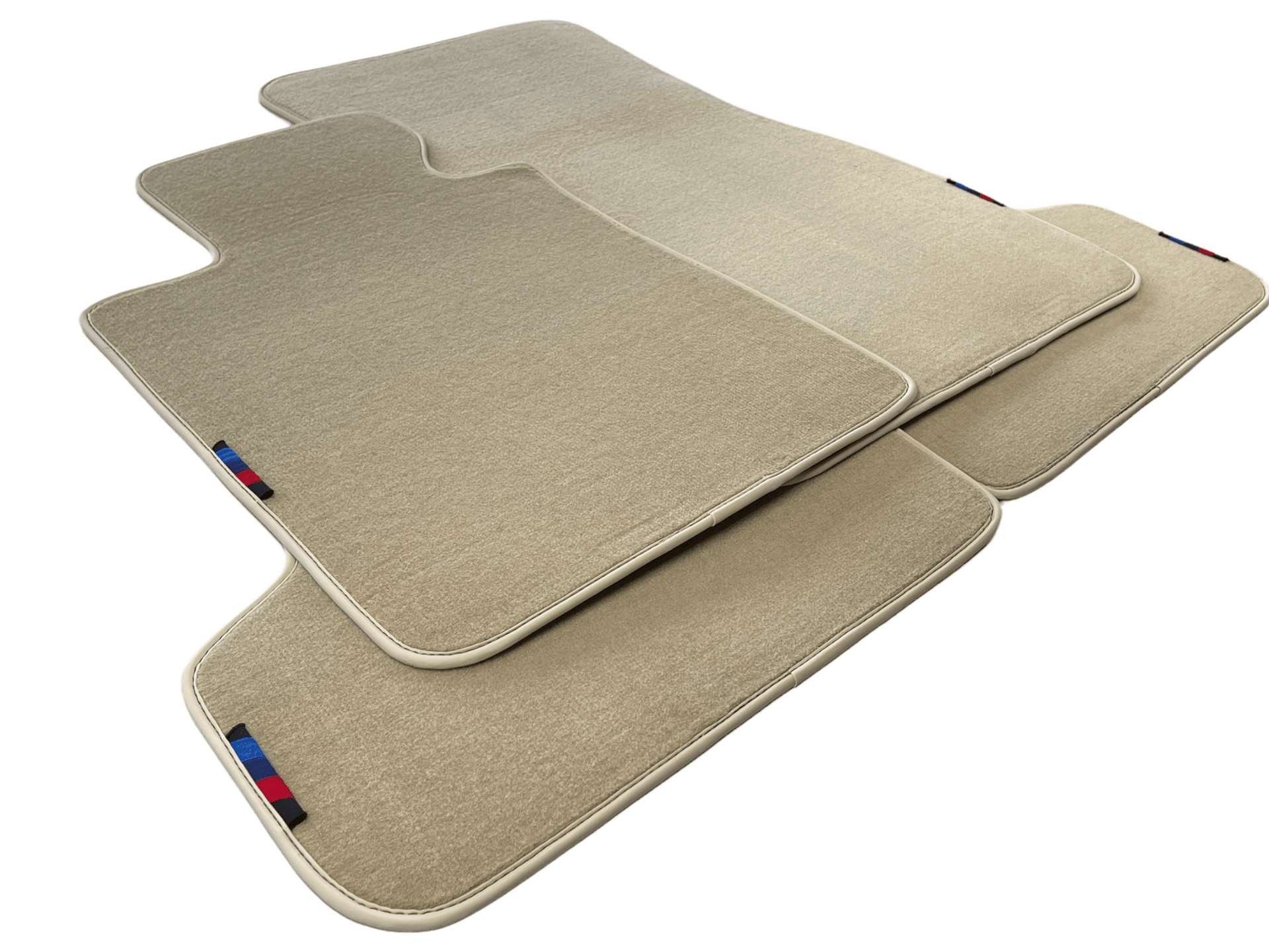 Beige Floor Mats For BMW 5 Series E60 With M Package - AutoWin