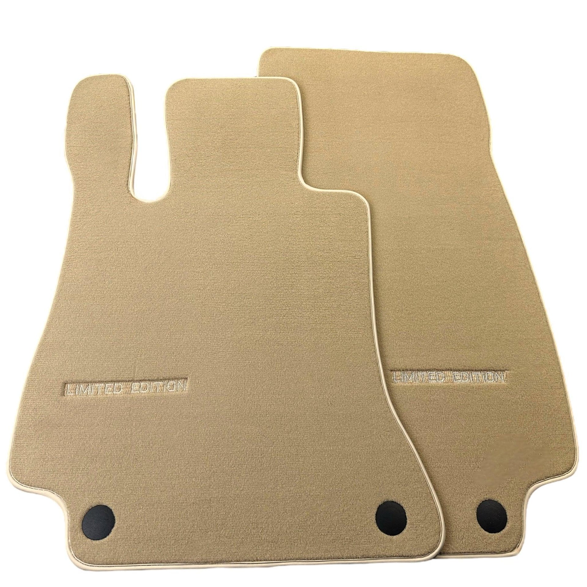 Beige Floor Mats For Mercedes Benz E-Class A238 Convertible (2017-2023) | Limited Edition - AutoWin