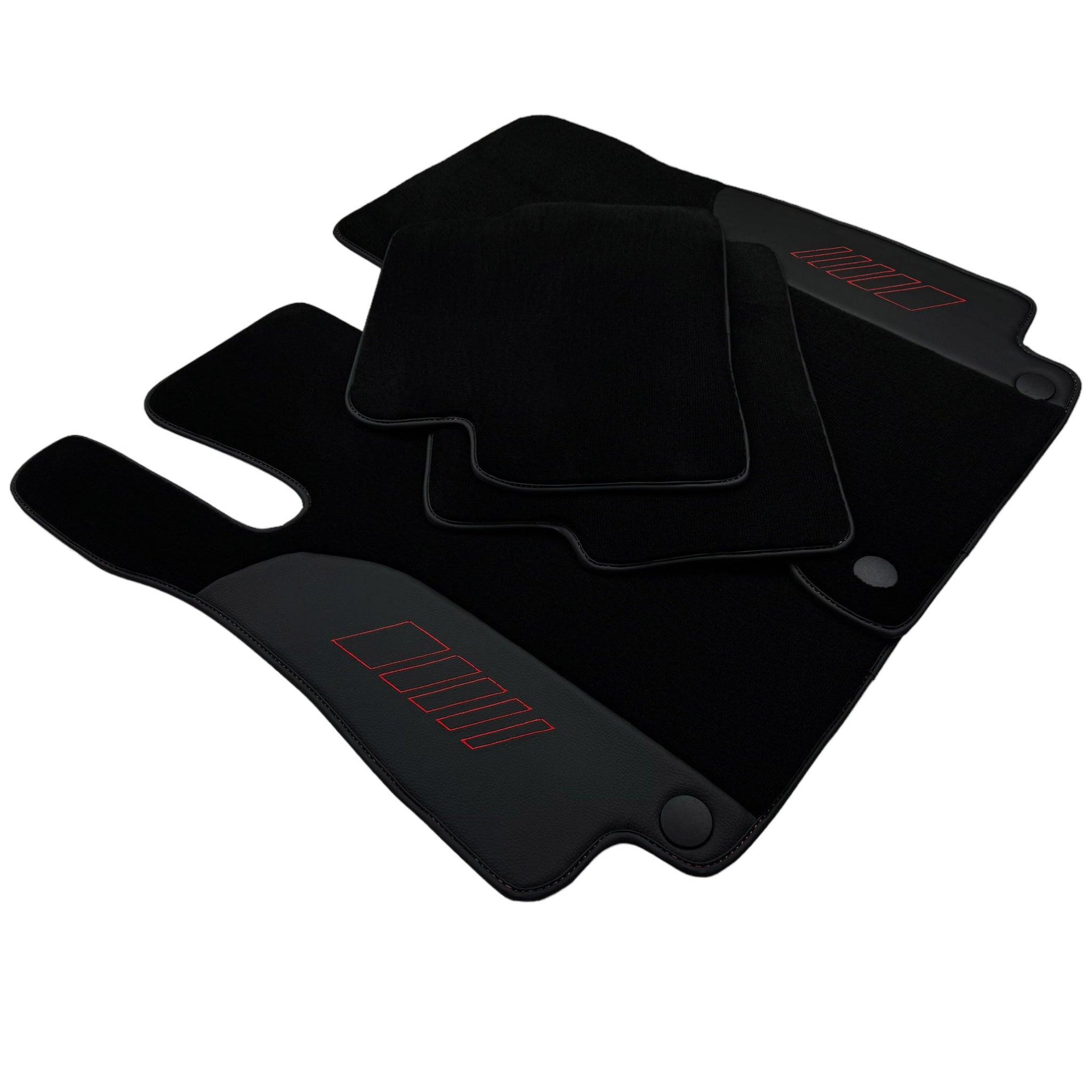 Black Floor Mats For Mercedes Benz E-Class W212 Sedan (2009-2013) | AutoWin Edition - AutoWin