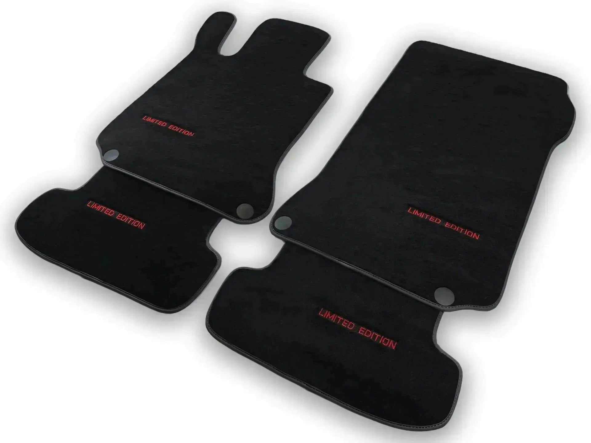 Black Floor Mats For Mercedes Benz GLE-Class W166 Allrounder (2015-2019) | Fighter Jet Edition - AutoWin