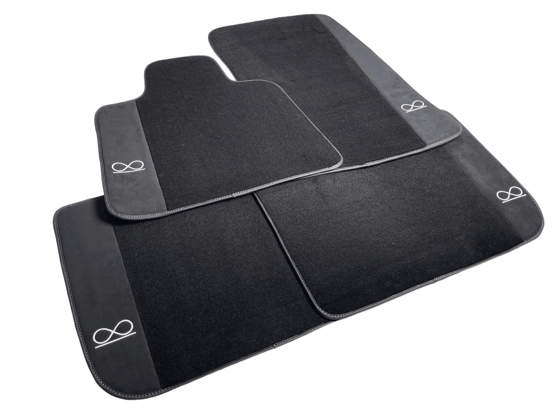 Black Floor Mats for Rolls Royce Shadow 1965-1977 Fluorescent - AutoWin
