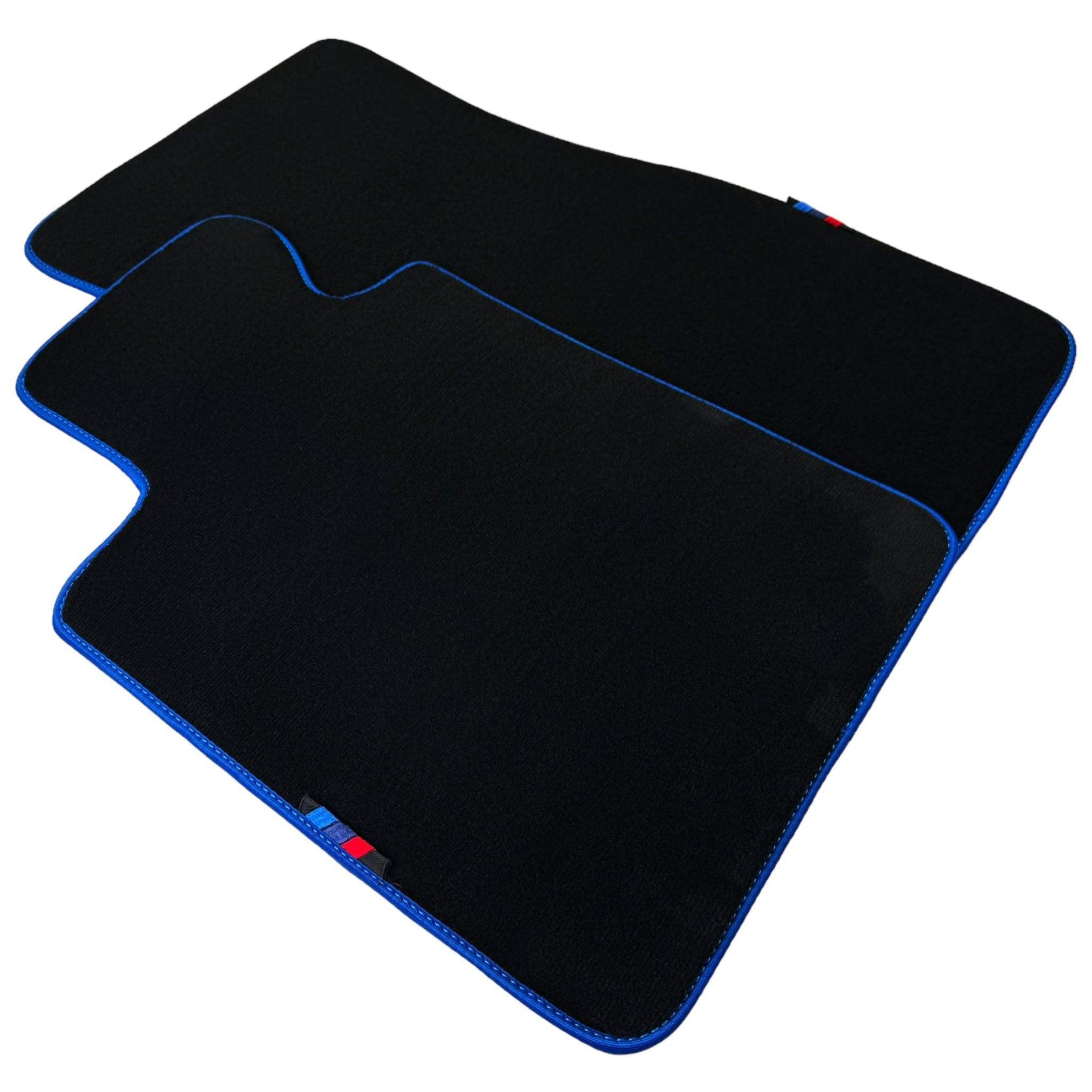 Black Mats For BMW 3 Series E36 Convertible | Blue Trim - AutoWin
