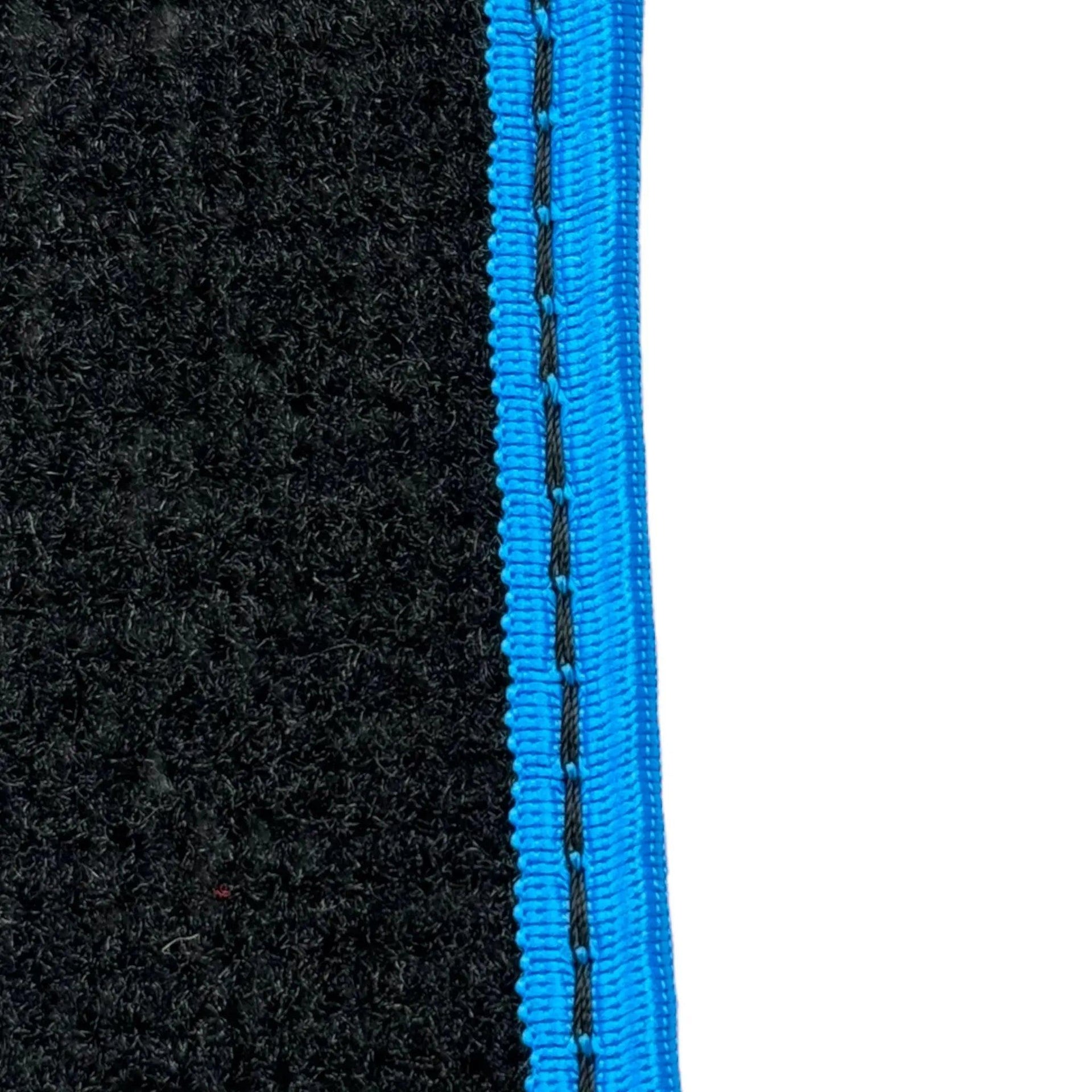 Black Mats For BMW 3 Series E36 Convertible | Sky Blue Trim - AutoWin