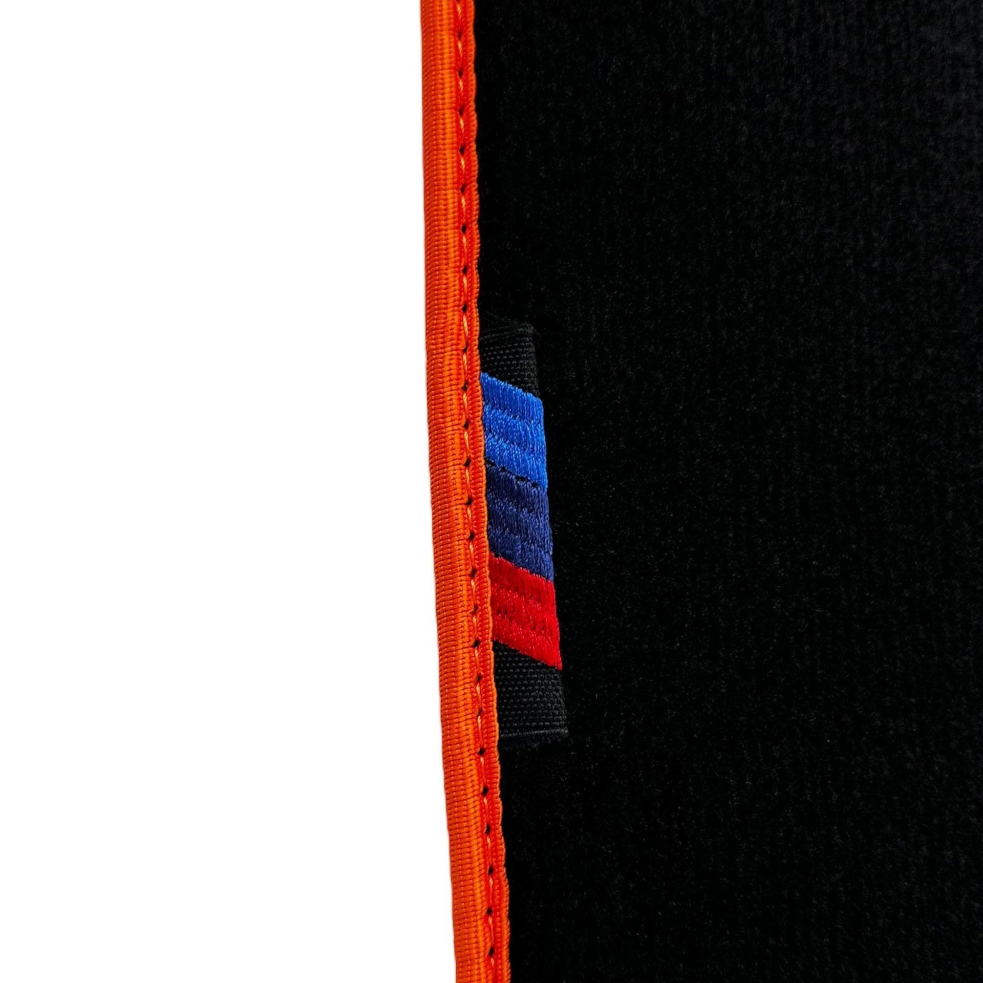 Black Mats For BMW M3 E36 | Orange Trim - AutoWin