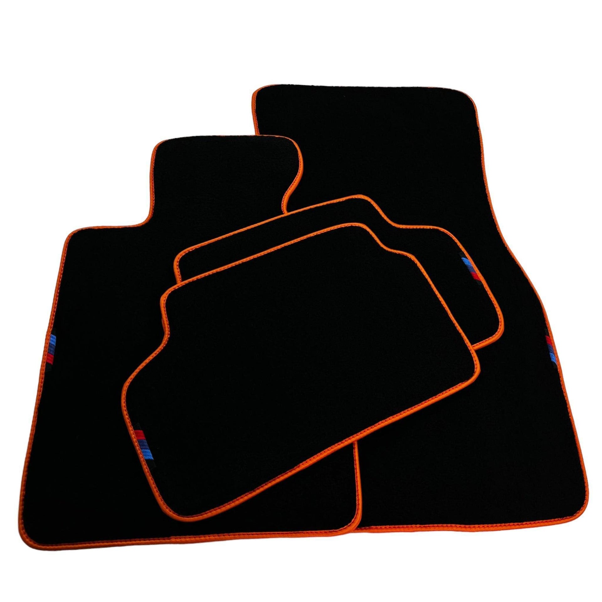 Black Mats For BMW M6 E24 | Orange Trim - AutoWin
