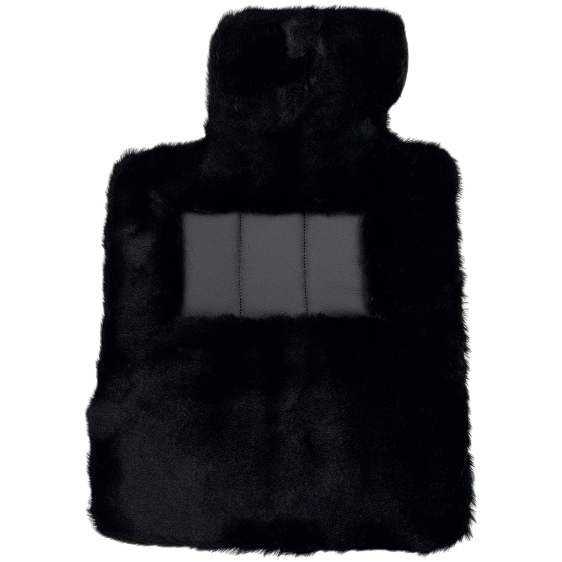 Black Sheepskin Floor Mats For BMW M5 F10 No Steps Edition - AutoWin