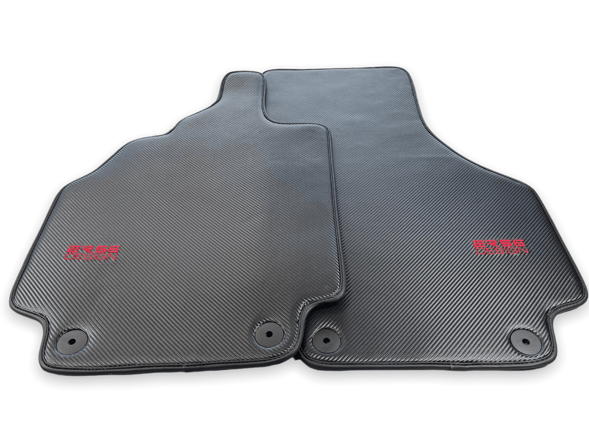 Carbon Fiber Leather Floor Mats for Audi R8 (2007-2015) - AutoWin