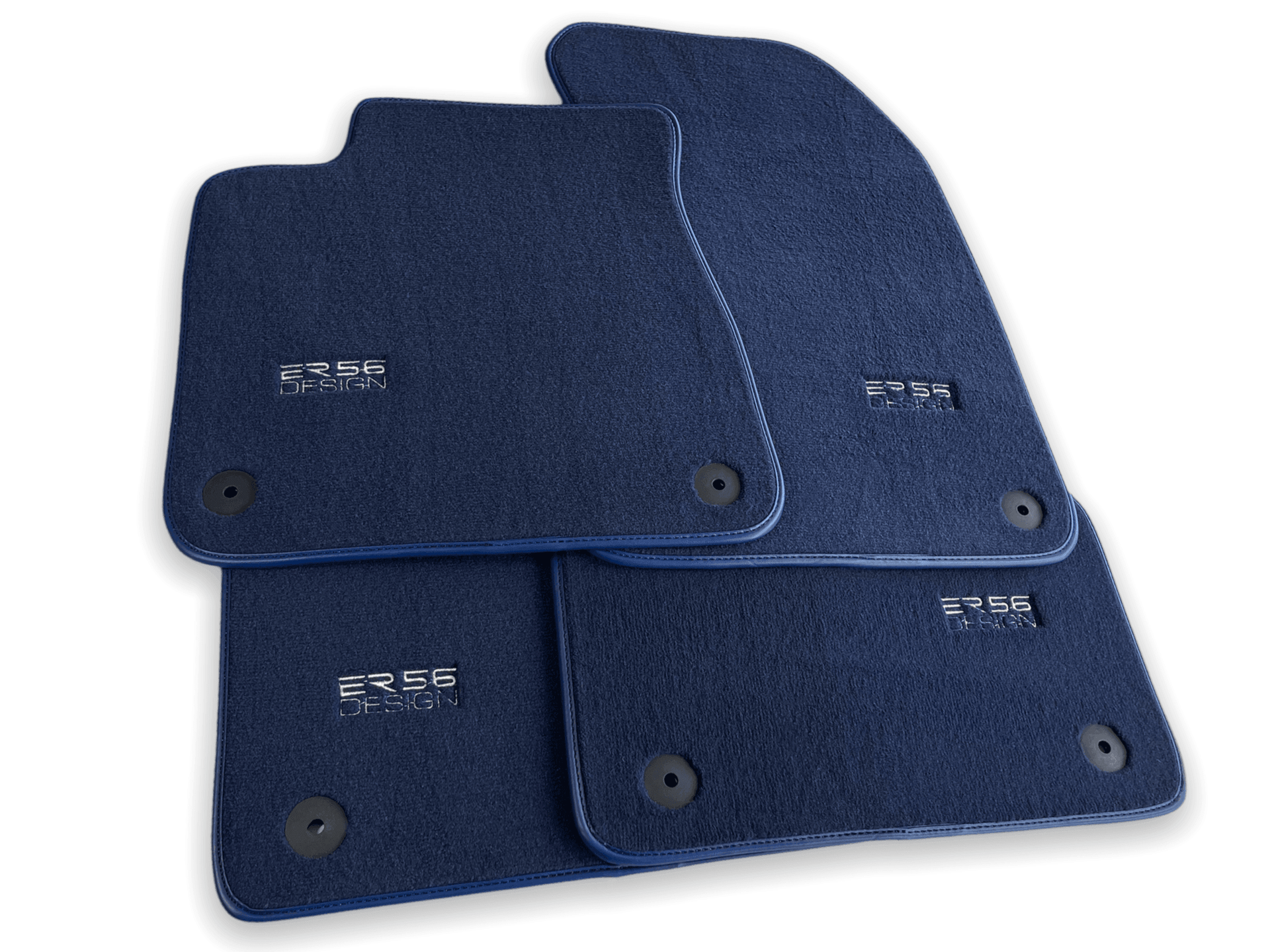Dark Blue Floor Mats for Audi A4 - B5 Facelift Avant (1999-2001) | ER56 Design - AutoWin
