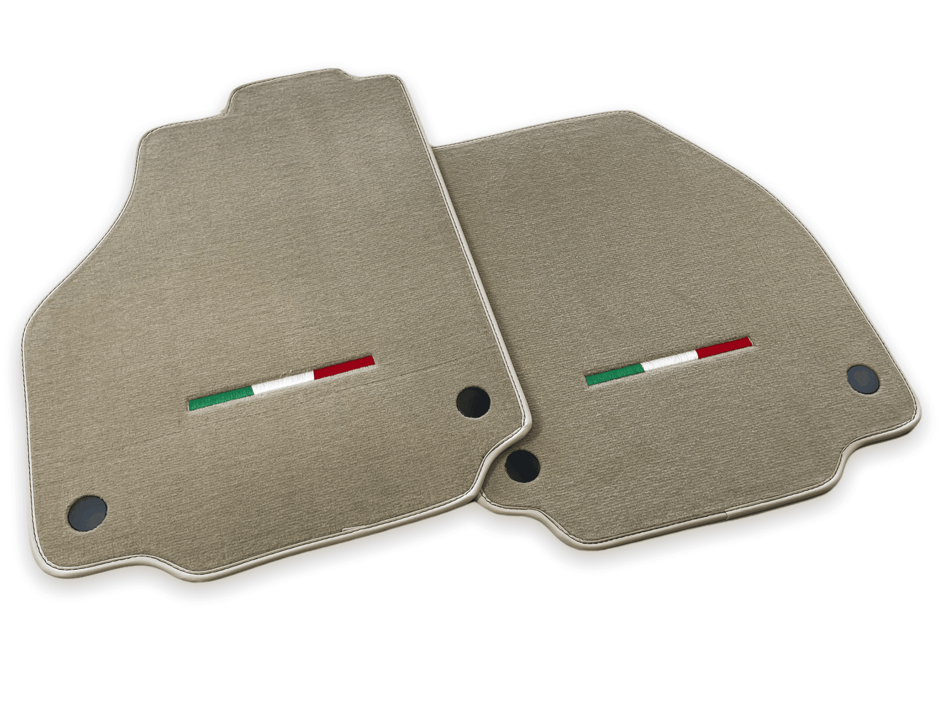 Floor Mats For Ferrari F8 Tributo (2019-2023) Beige Italian Edition - AutoWin