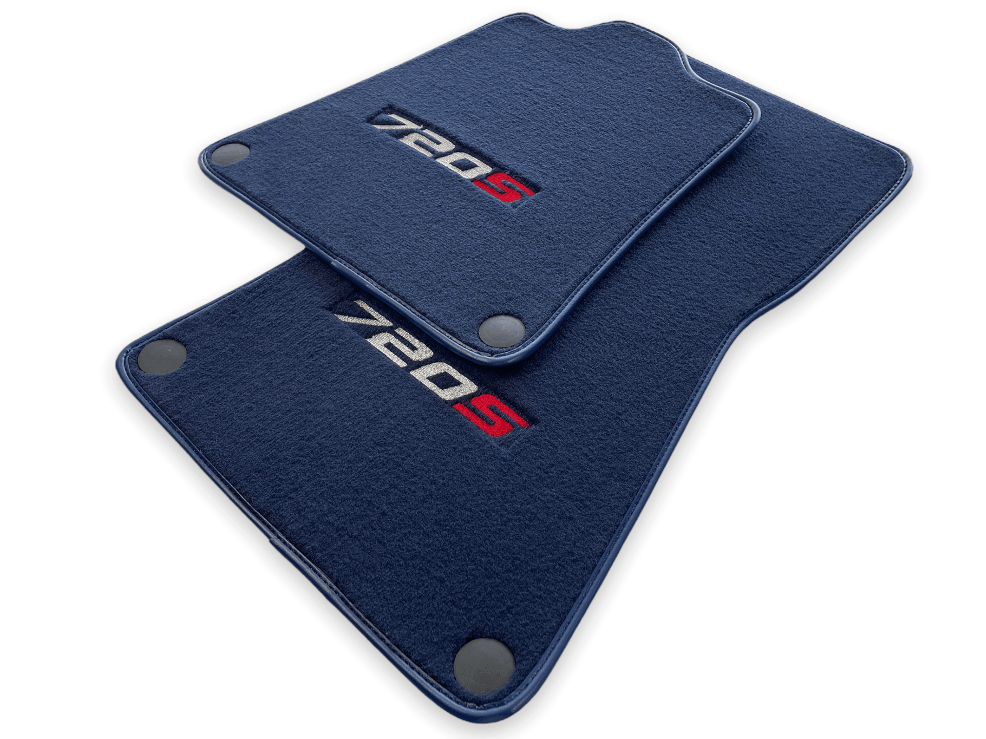 Floor Mats For McLaren 720S Dark Blue Tailored Carpets Set AutoWin - AutoWin