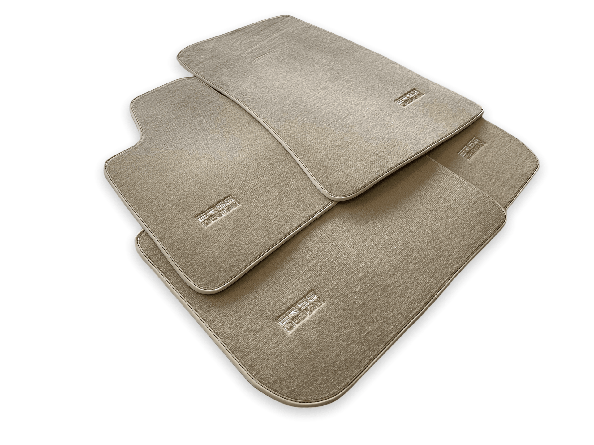 Floor Mats For Rolls Royce Shadow 1965-1977 Beige Er56 Design - AutoWin