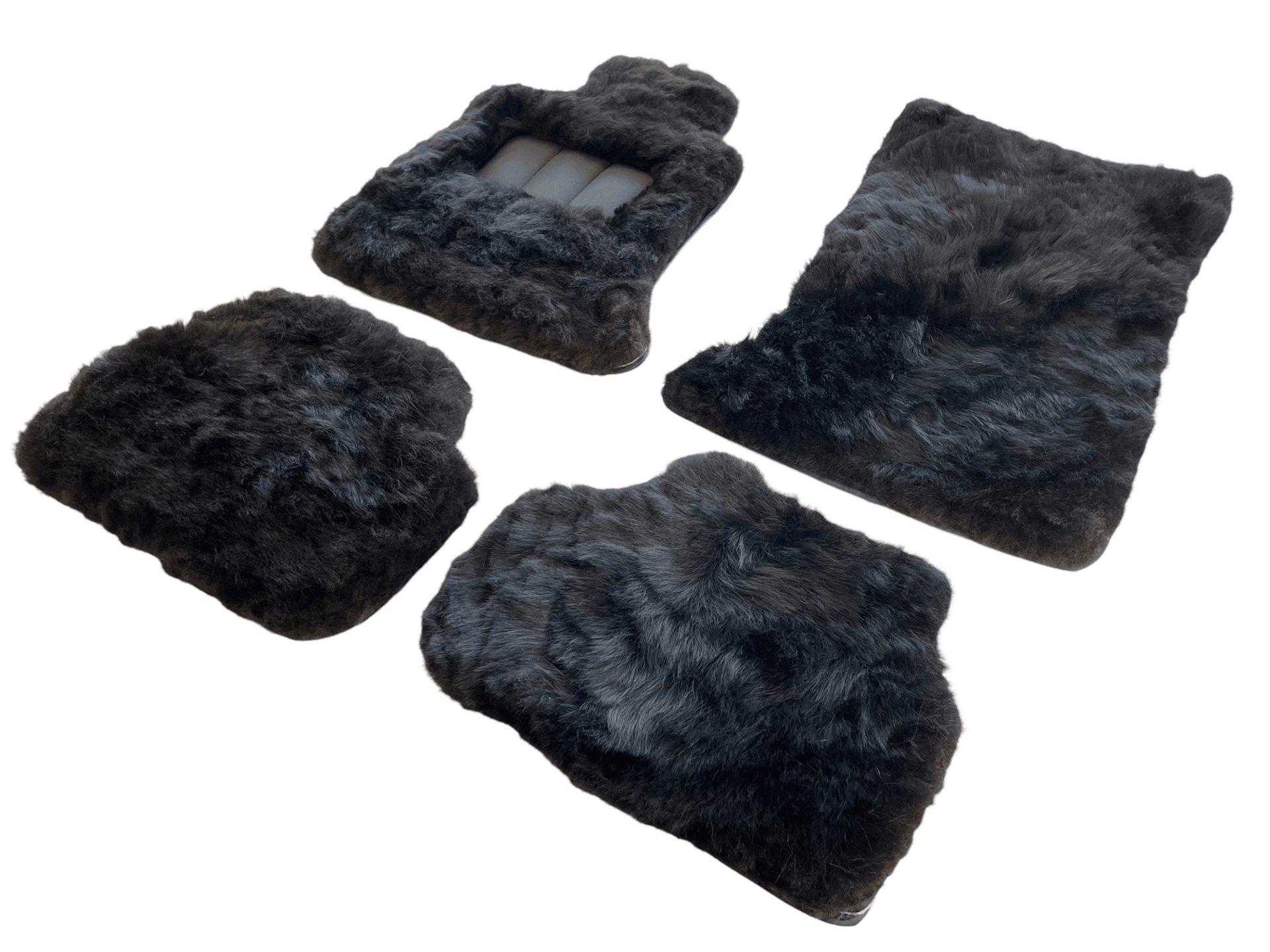 Genuine Sheepskin Floor Mats Rolls Royce Shadow 1965-1977 Er56 Design Brand - AutoWin
