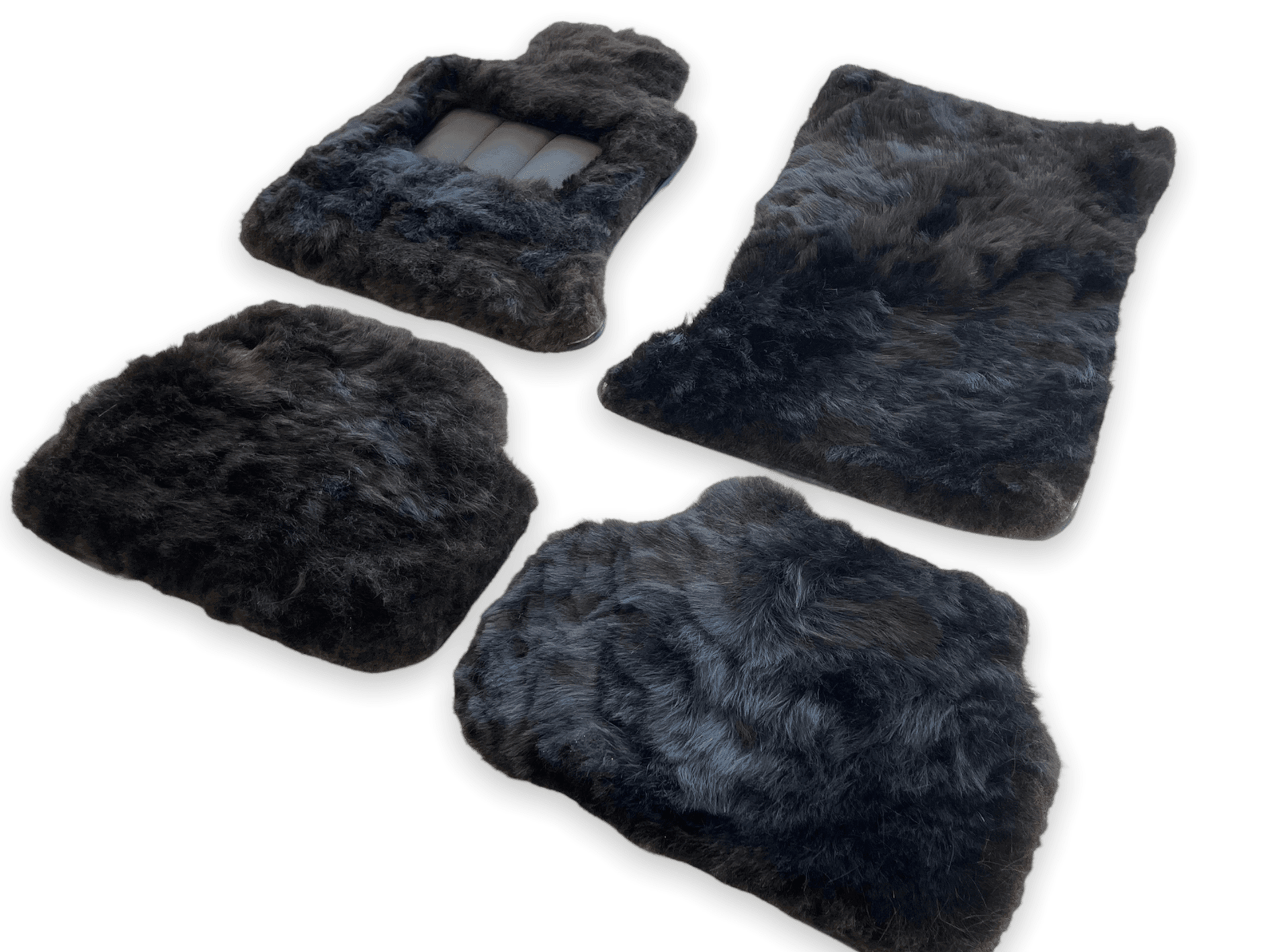 Genuine Sheepskin Floor Mats Rolls Royce Shadow 1965-1977 Er56 Design Brand - AutoWin