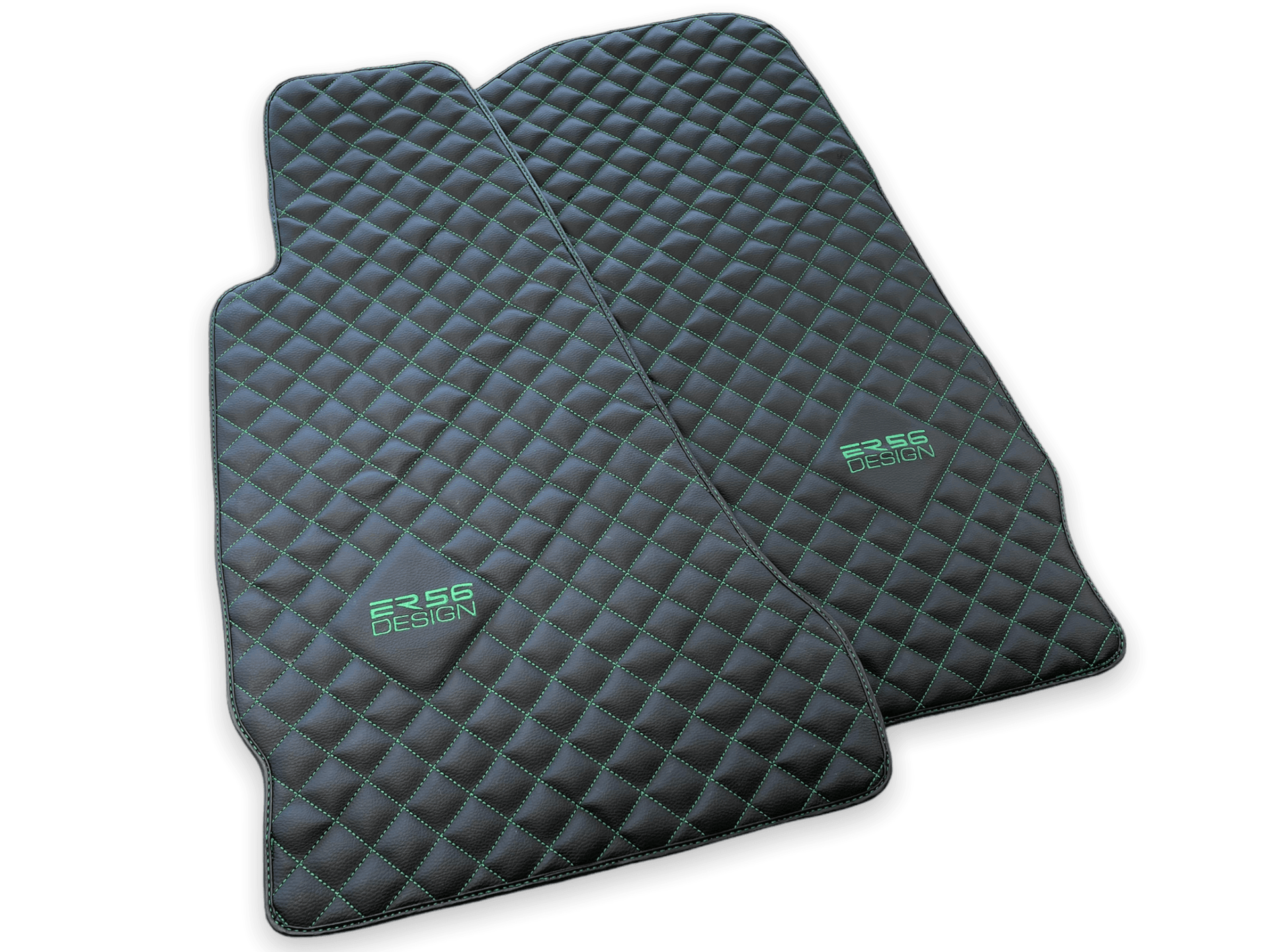 Leather Floor Mats For Aston Martin V8 Vantage (2005–2023) ER56 Design - AutoWin