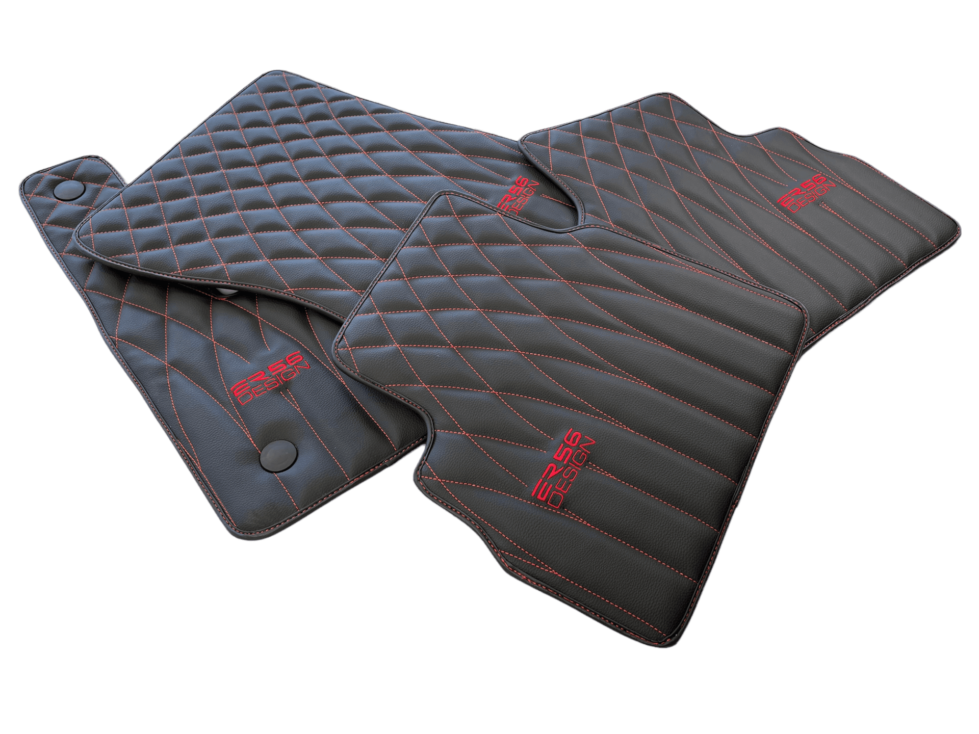 Leather Floor Mats For Mercedes-Benz G Class 2019-2022 W463 ER56 Design - AutoWin