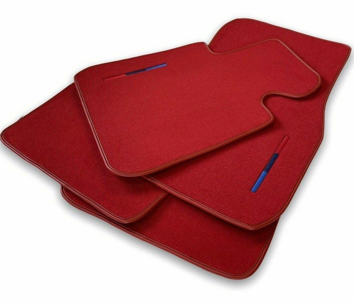 Red Mats For BMW 5 Series E28 Sedan With M Package - AutoWin