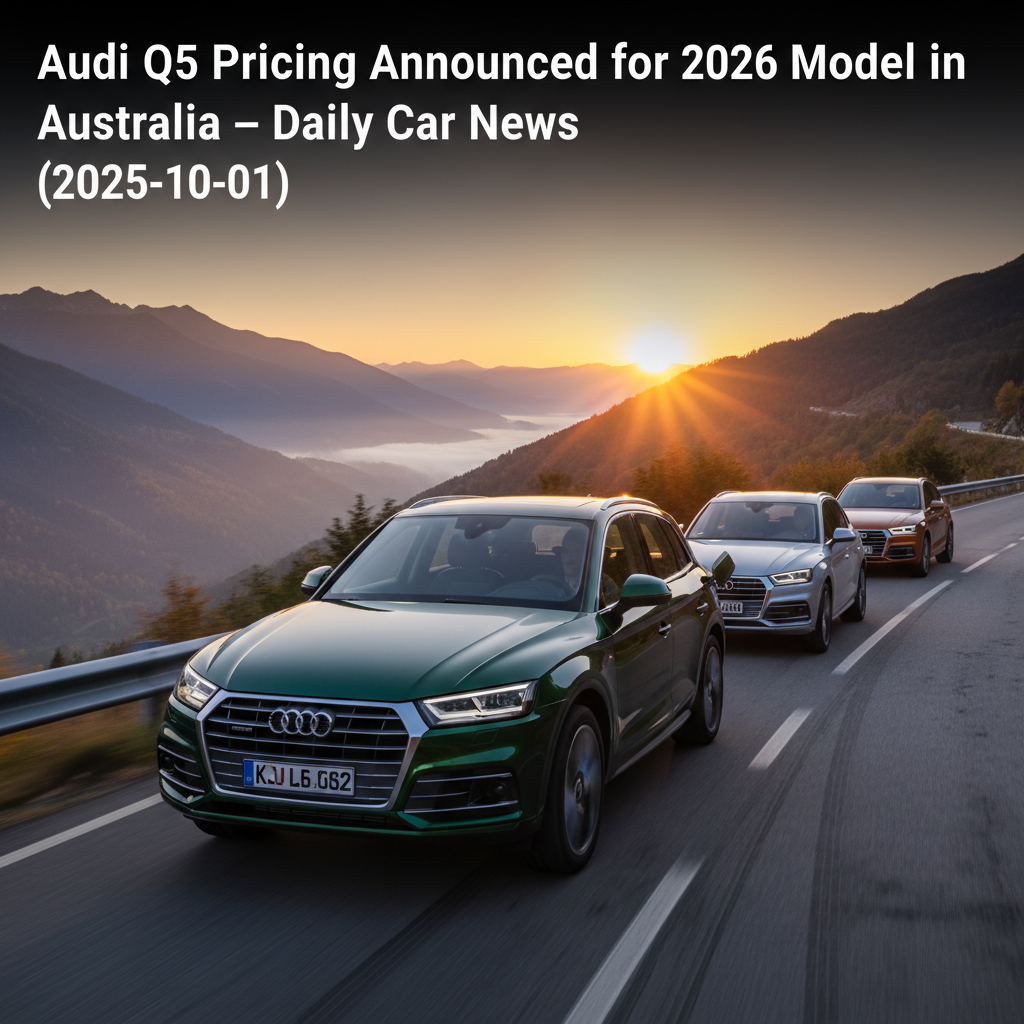 Audi Q5 Pricing Announced for 2026 Model in Australia – Daily Car News (2025-10-01)