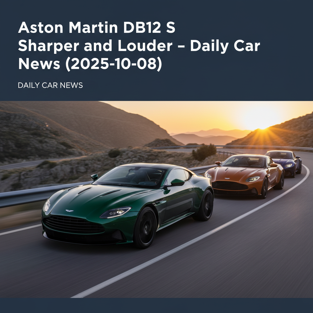 Aston Martin DB12 S Sharper and Louder – Daily Car News (2025-10-08)
