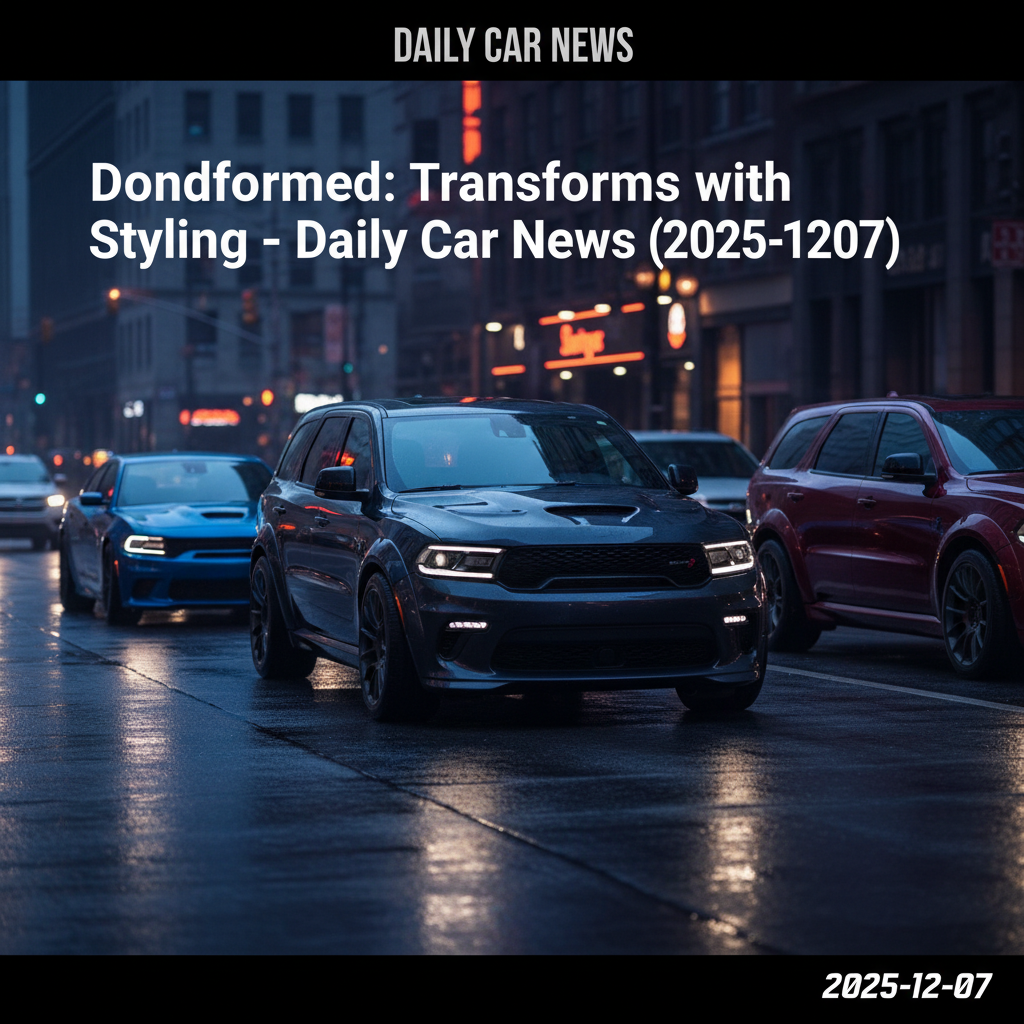 Résumé de conduite quotidienne : Le Dodge Durango s'inspire