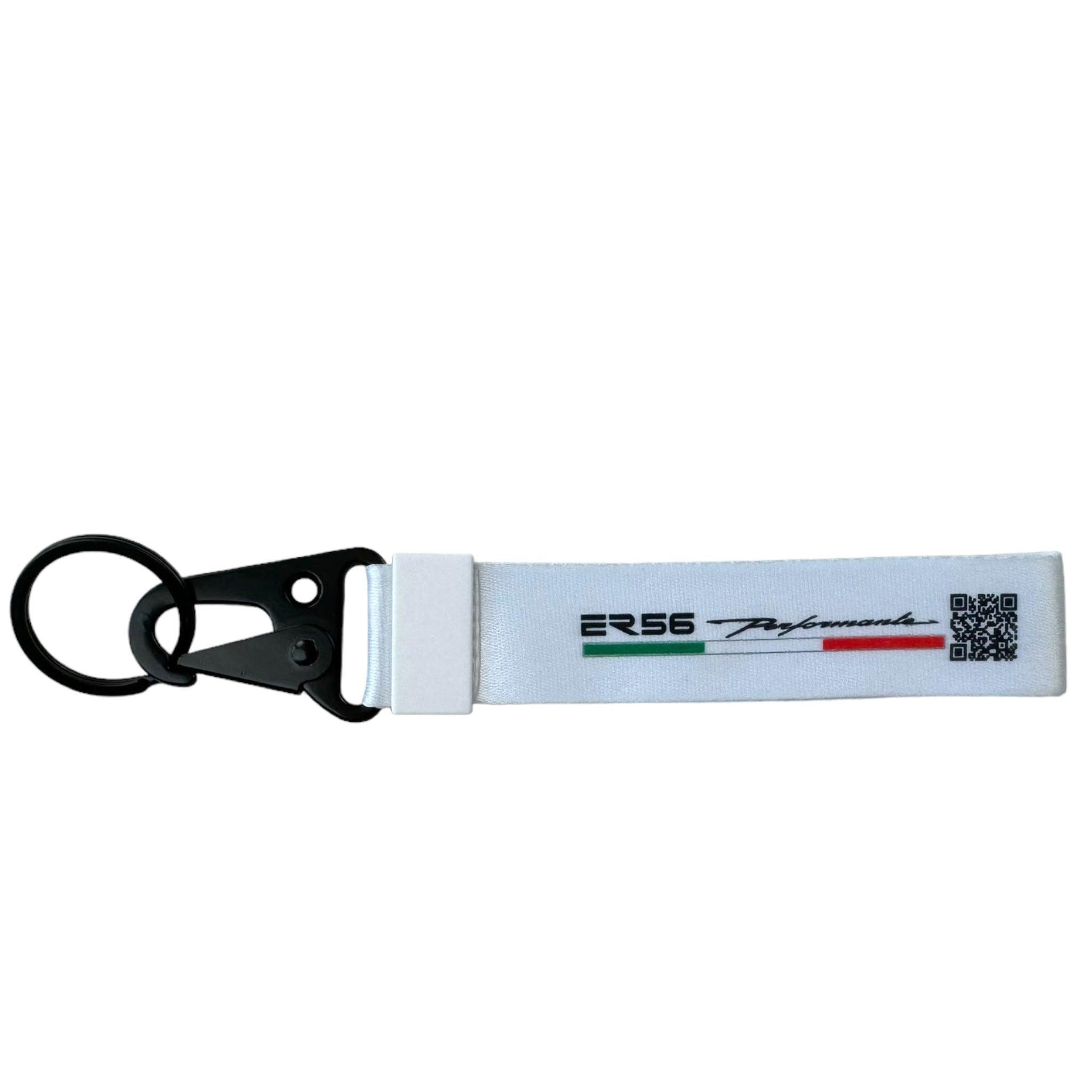 White Car Keychain ER56 Performante - AutoWin