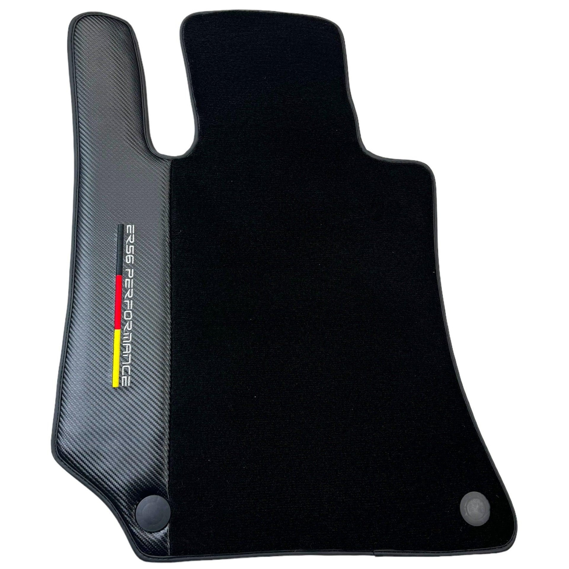 Black Floor Mats for Mercedes Benz C218 Coupe Facelift with Carbon | ER56 Performance - AutoWin