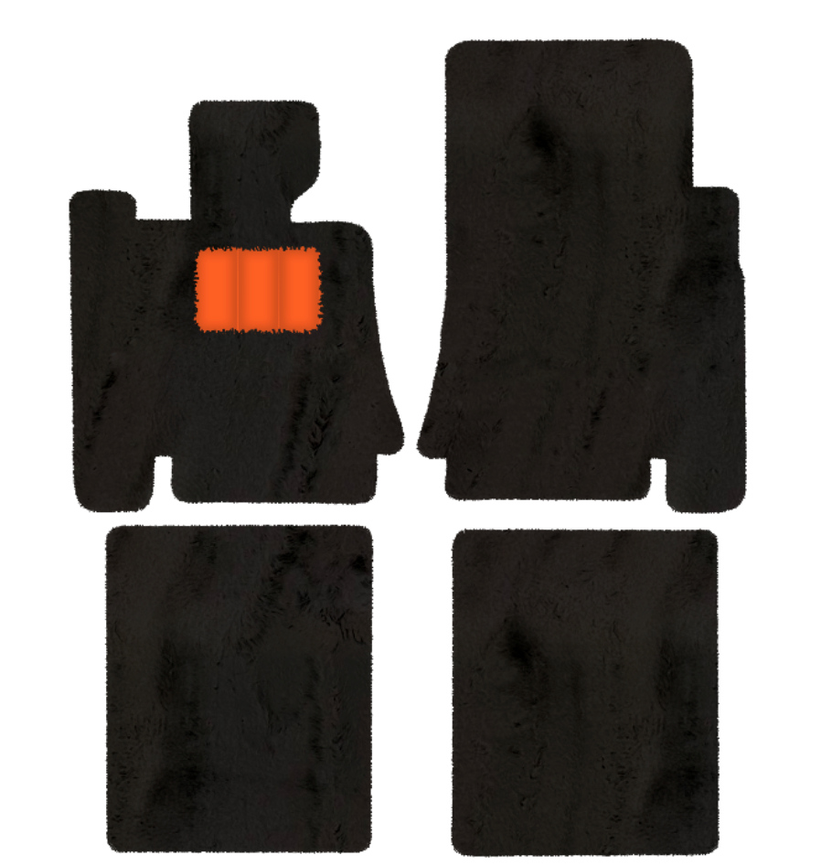 Sheepskin Floor Mats for Bentley Arnage Red Label RL (1998-2009) - Sheepskin Length, Various Color Options