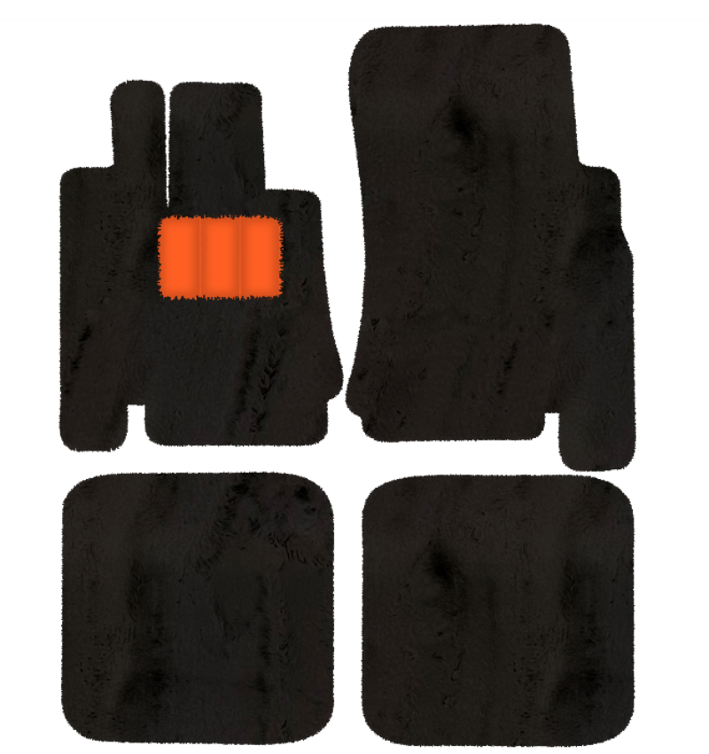 Sheepskin Floor Mats for Bentley Arnage Green Label (1998-2009) - Sheepskin Length, Various Color Options