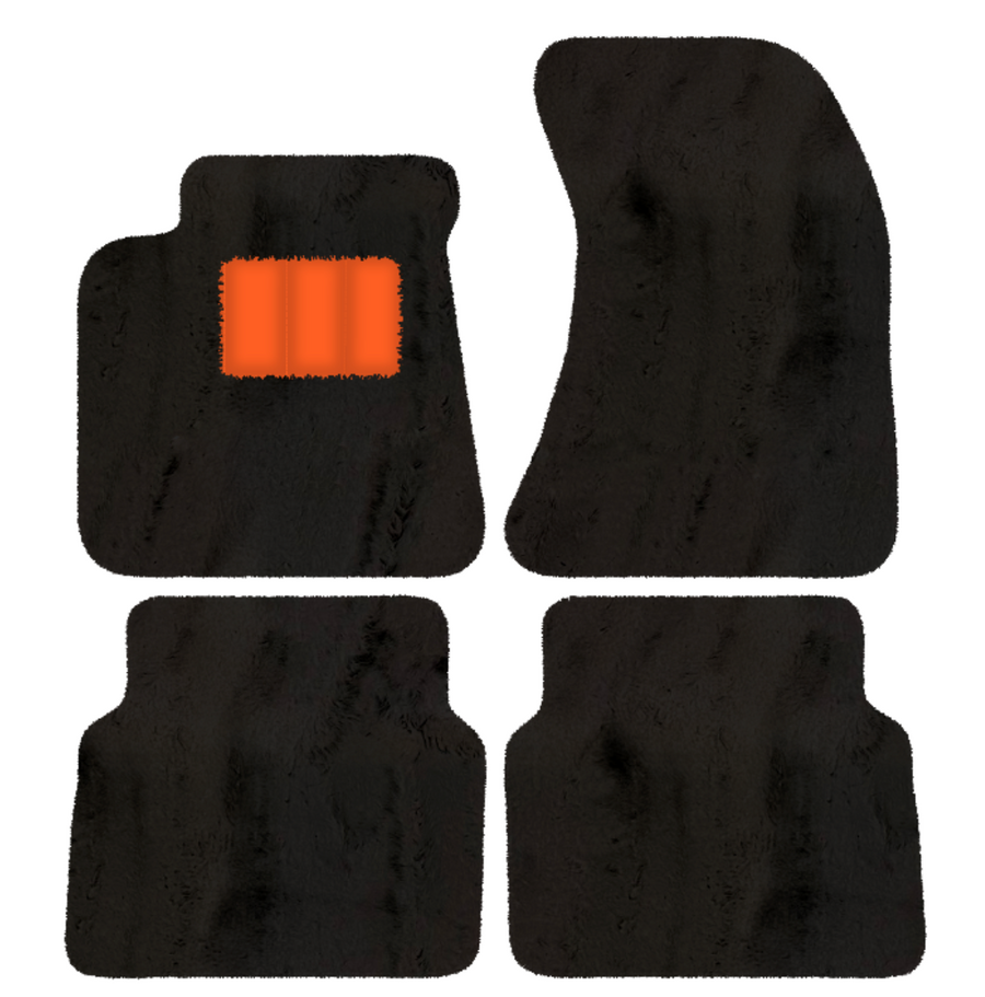 Tapis de voiture en peau de mouton pour Audi A8 D4 (2010-2017) - Longueur de la peau de mouton, Options de couleur variées