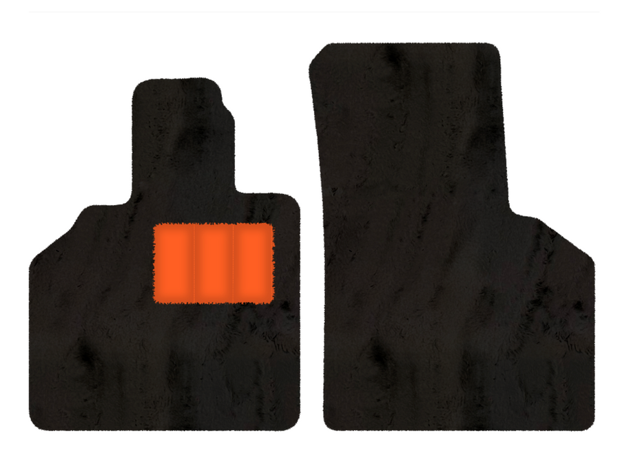 Tappetini in pelle di pecora per Lamborghini Gallardo (2004-2014) - Lunghezza della pelle di pecora, Varie opzioni di colore