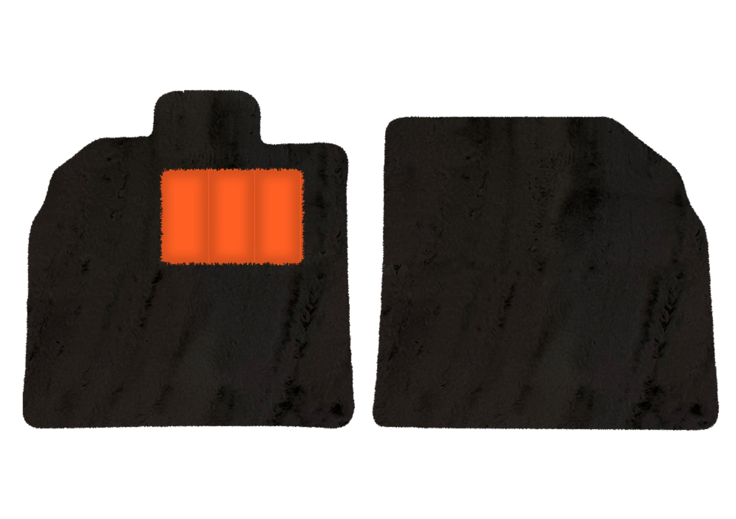 Customizable Black Floor Mats for Lamborghini Aventador SV | Orange Edition - AutoWin.EU