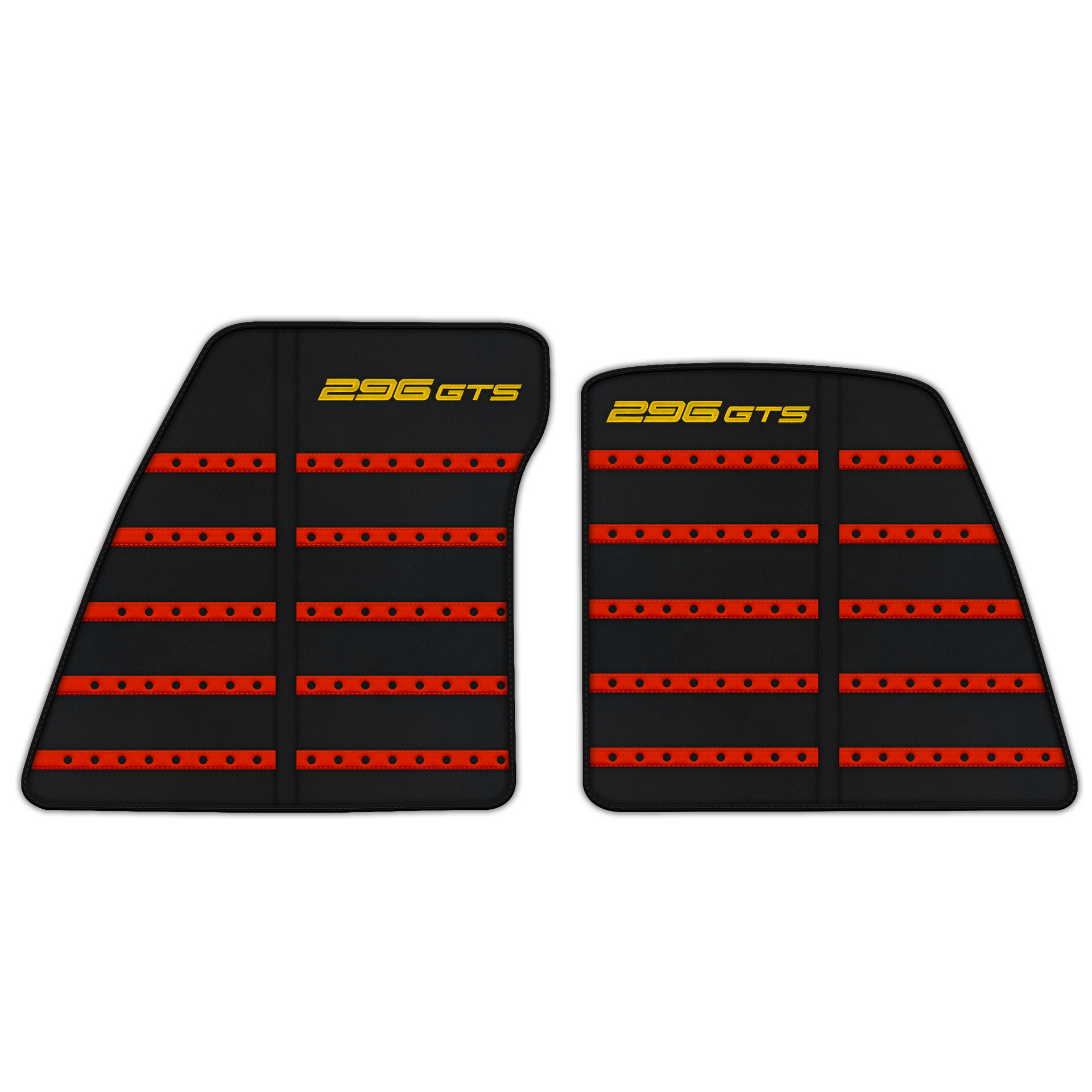 Leather Floor Mats with Daytona Design for Ferrari 296 GTS (2022-2025)
