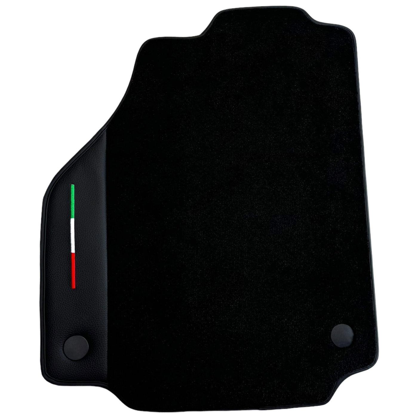 Black Floor Mats for Ferrari 488 Pista Spider 2019-2021 with Leather - AutoWin