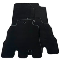 Black Floor Mats for Jeep Wrangler JK (2007-2018) 5 Doors - Double Fixation - AutoWin