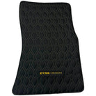 Black Leather Floor Mats for Rolls-Royce Dawn (2016-2023) ER56 Design - AutoWin