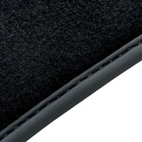 Black Floor Mats for Jeep Wrangler JK (2007-2018) 5 Doors - Double Fixation - AutoWin