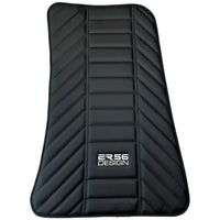 Black Leather Floor Mats for Rolls Royce Phantom Drophead Coupe (2007-2016) ER56 Design - AutoWin