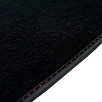 Black Floor Mats for Ferrari Purosangue with Leather and Black Trim | Italian Edition - AutoWin