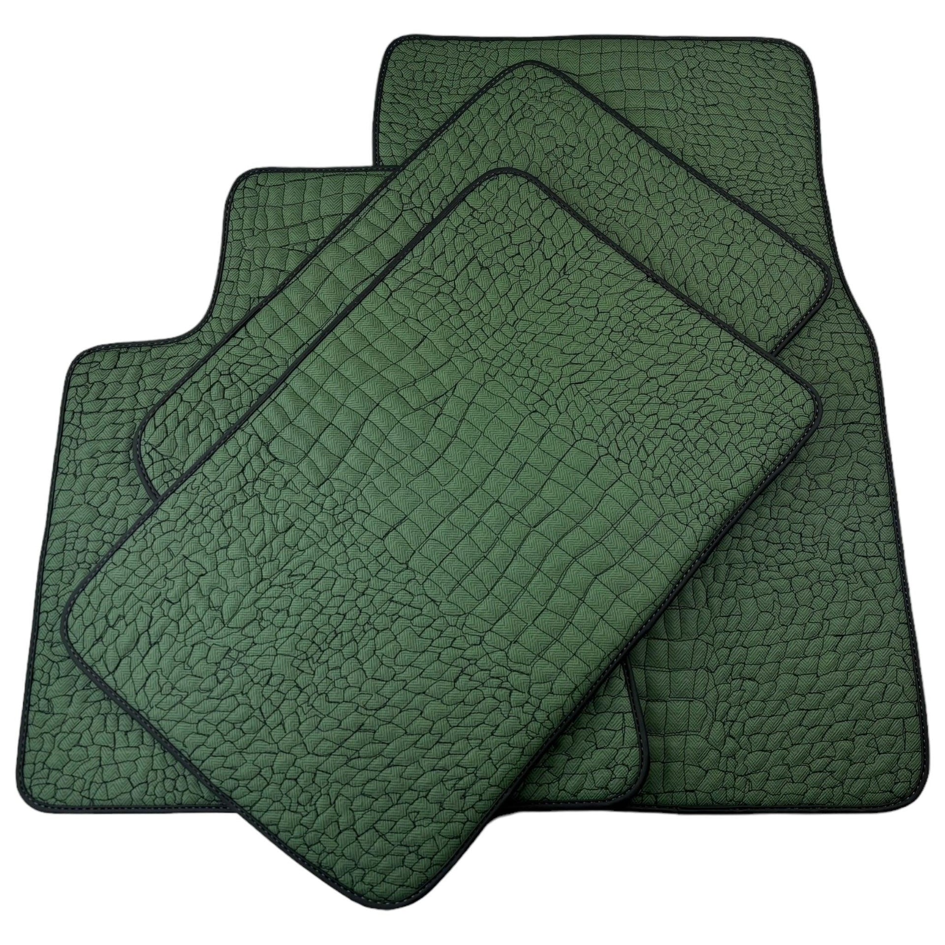 Green Leather Floor Mats for Rolls-Royce Phantom VIII (2017-2024) - AutoWin