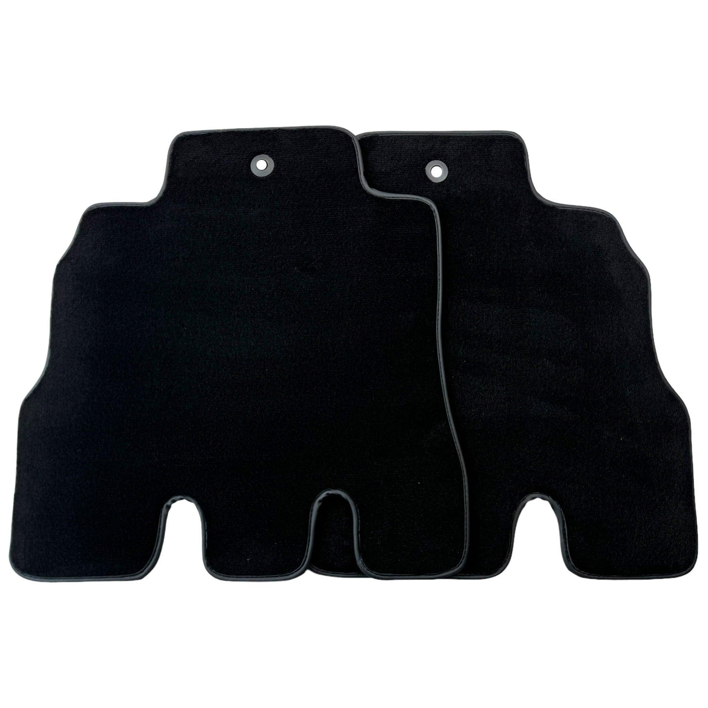 Black Floor Mats for Jeep Wrangler JK (2007-2018) 5 Doors - Double Fixation - AutoWin