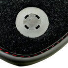 Black Floor Mats for Ferrari Roma (2021-2024) with Red Alcantara Leather - AutoWin