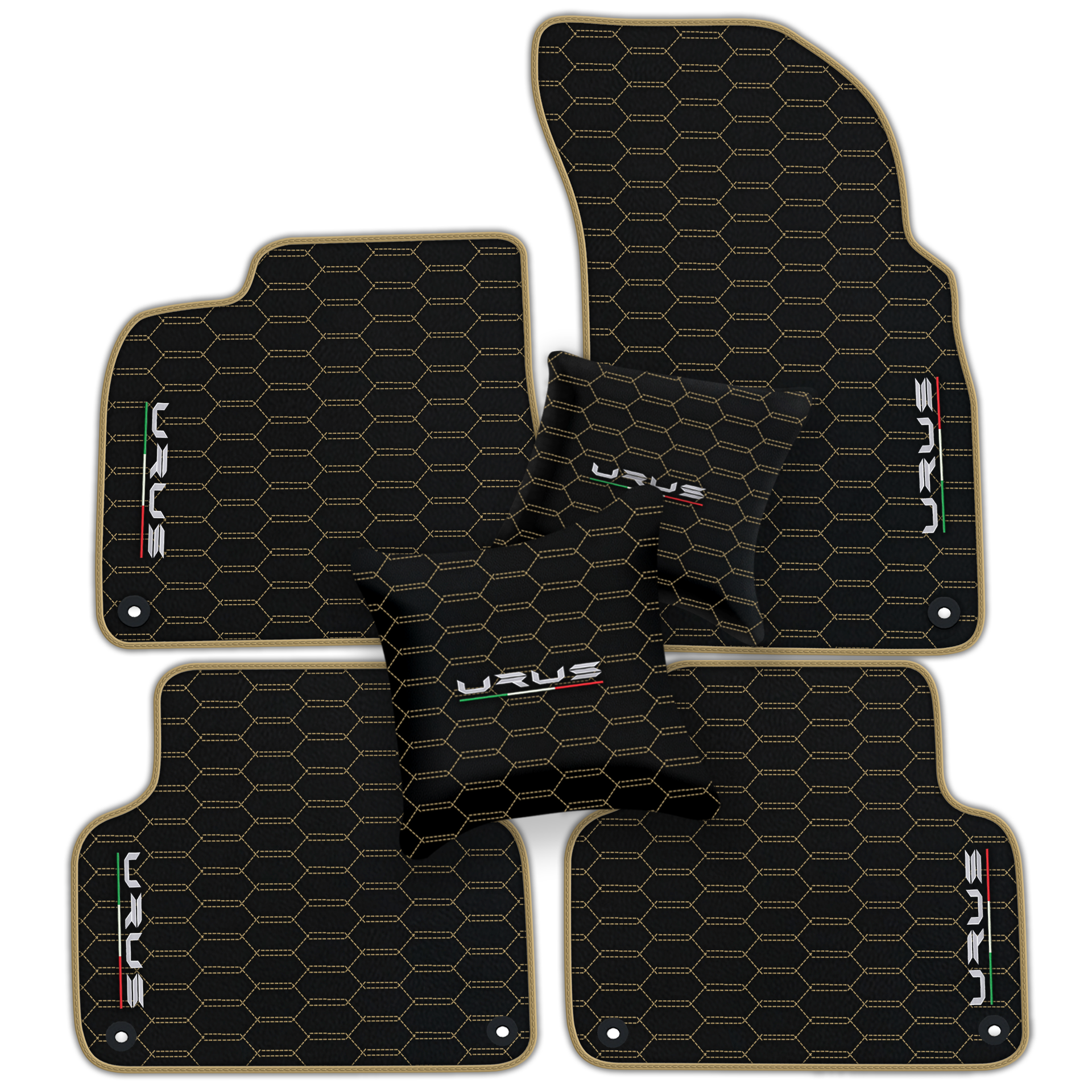 Tapis de voiture personnalisables pour Lamborghini Urus en bleu foncé - AutoWin.EU