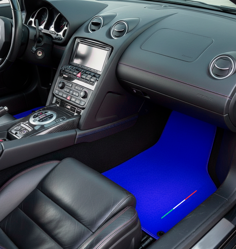 Tappeti Personalizzati per Auto di Lamborghini Gallardo Colore Blu